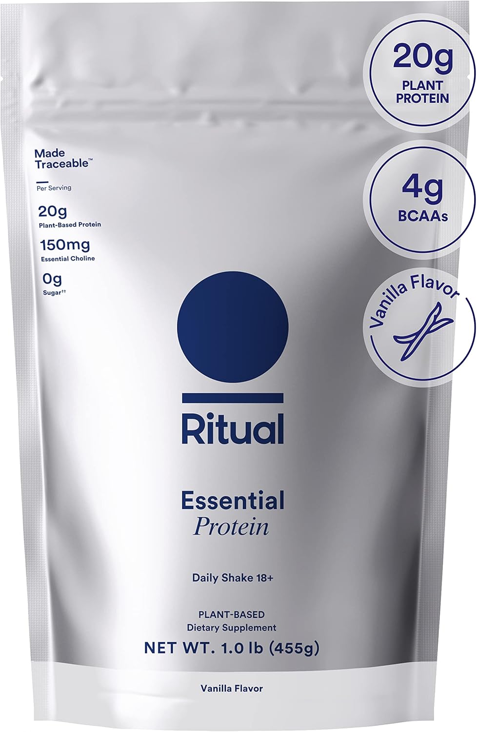 Ritual 18+ Vegan Protein Powder with BCAA